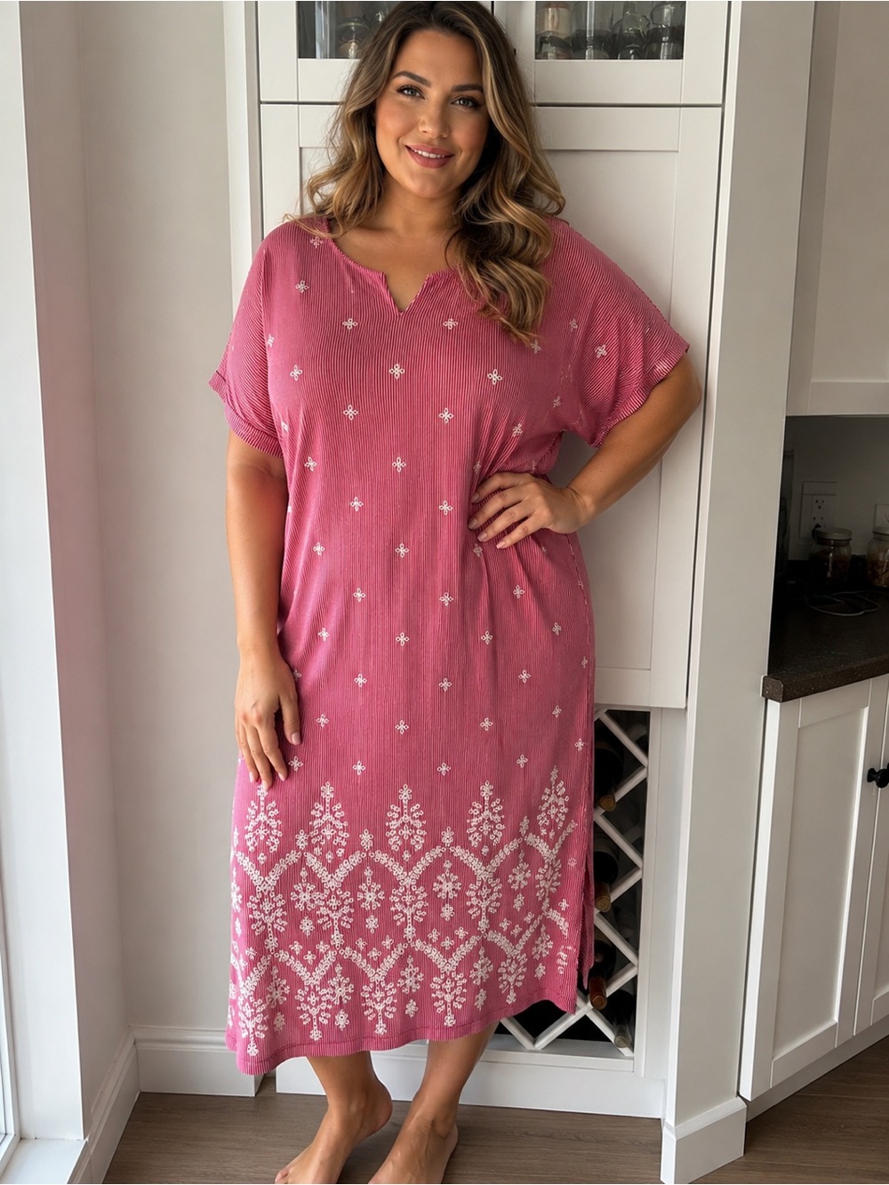 Karen Scott New Plus Size Boat Neck Causal Dress 2X